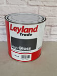 Leyland Trade High Gloss Paint Black Interior/exterior 2.5L