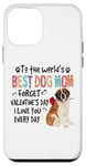 iPhone 12 mini St Bernard Best Dog Mom Valentines Day Funny Dogs Lovers Case