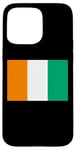 Coque pour iPhone 15 Pro Max Drapeau de la Côte d'Ivoire Fier Patriote Souvenir Fan Patriotique