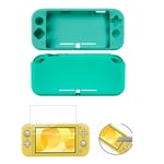 Etui silicone Nintendo switch LITE Turquoise + Protection ecran verre trempé