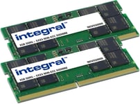 16Go DDR5 So-DIMM Kit de RAM (2X 8Go) 5600MT/s PC5-44800 CL46 Module de mémoire pour Ordinateur Portable/Ordinateur Portable/Macbook/NUC