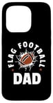 iPhone 15 Pro Funny Flag Football Coach Sports Lover For Men Father Case