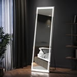 Full Length Mirror Free Standing with LED Light Large Bedroom Furniture 50×160cm