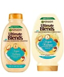 Garnier Ultimate Blends Argan and Almond Cream Shampoo + Conditioner- 400ml each