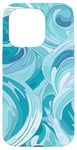 iPhone 15 Pro Swirl Blue Color Illustration Pattern Abstract Art Case