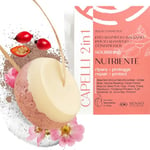 Senso Naturale Shampoing et Après-Shampoing Solide Nourrissant Réparateur Cheveux Secs ou Abîmés avec Élegantier, Argile Rose, Ylang Ylang, 100% Biologique, Naturel et Vegan, ph 4,5-5,5 (2 en 1)