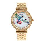 Bertha Womens Emily Mother-Of-Pearl Bracelet Watch - Gold Stainless Steel - One Size