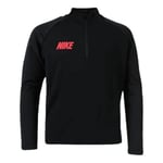 Nike B NK Dry SQD DRIL Top 19 T-Shirt à Manches Longues Garçon, Black/Ember Glow/Ember Glow, FR (Taille Fabricant : XL)