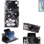 For Motorola Defy 2 Flip Wallet PU Leather Case Cover Stand Card Holder Pattern