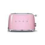 Grille Pain Toaster 2 Fentes 950W 3 programmes Rose SMEG