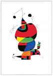 ArtPlaza Hommage an Picasso - (Mirò) Panneau Décoratifs, Bois, Multicolore, 70 x 1.8 x 100 cm AS10074