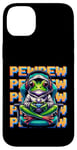 iPhone 14 Plus Cute Gaming Frog Pew Video Game Graphic Men Boys Kids Women Case