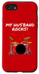 Coque pour iPhone SE (2020) / 7 / 8 Mon mari rock, batterie anniversaire de la Saint-Valentin