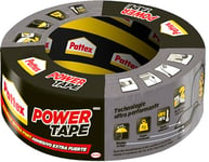 Pattex Power Tape, Ruban adhésif gris de 50m, extra fort pour charges lourdes, Bande adhésive toilée tous supports, Rouleau adhésif étanche