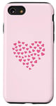 Coque pour iPhone SE (2020) / 7 / 8 Pink Heart Love Graphic Icon Filled With Little Hearts