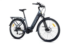 Velo de Ville Electrique E-CITY 28 PRO Moteur Central, Alu.  SHIMANO 7 Vitesses & Freins a disque Hydraulique, Bat. Ion Lithium 48V 13Ah - Neuf