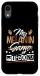 Coque pour iPhone XR Melanin Game Black Queen Afro Women Black History Month Girl