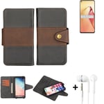 wallet case for Oppo Reno8 Pro + earphones bookstyle cover pouch