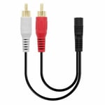 Lydjack (3,5 mm) til 2 RCA-kabel PcCom