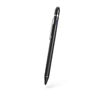 Hama Active Stylus for Tablet (ultra-fine, rechargeable stylus for Android/iOS, phone and tablet pen for capacitive touch displays, iPad-compatible, with clip) black