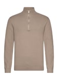 Lindbergh Ecovero Half Zip Knit Beige