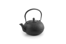 IBILI - Théière en fonte noire, 1 litre, intérieur émaillé, convient pour induction