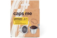 3 capsules de cafe reutilisables CAPS ME - compatibles Nespresso