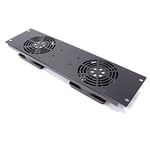 Kit Ventilateur pour Rack Serveur 19" 3U avec 2 Fans Fixer au châssis - RackMatic