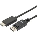 Digitus - Câble adaptateur DisplayPort / hdmi Fiche mâle DisplayPort, Fiche mâle hdmi-a 2.00 m noir AK-340303-020-S blind