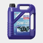 Liqui Moly Mineralolja till 4-takt inom- & utombordare Marine 4T Motor Oil 25W-40, för bensinmotorer, API SM NMMA FC-W, 5 liter