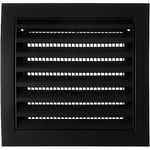 150x150mm Anthracite Réglable Grille de Ventilation en Plastique - Grill D'aération avec Moustiquaire