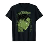 Attack on Titan Levi Ackerman Japanese Manga Face Portrait T-Shirt