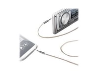 CELLY LINEIN35TEXGD - Câble audio - mini-phone stereo 3.5 mm mâle pour mini-phone stereo 3.5 mm mâle - 1.5 m - or