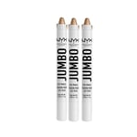 NYX Professional Makeup Jumbo Eye Pencil - 617 Iced Mocha x3