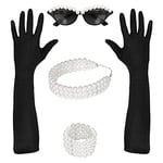 Widmann 00119 Tiffany Ensemble de lunettes et bracelet pour femme Noir/blanc Taille unique