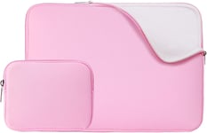 Rainyear Housse 15 Pouces Ordinateur Portable De Protection Sacoche Laptop Sleeve Avec Accessoires Pochette Compatible 15,4 Macbook Pro Pour Modèle A1938 A1707 A1990(Rose,Version Améliorée)