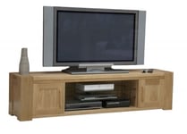 Massive Oak Large TV Plasma Unit