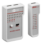 Goobay Kabeltester för HDMI-kablar  status LED  batteri  vit