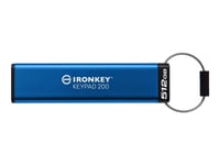 Kingston Ironkey Keypad 200 - Usb-Flashstasjon - Kryptert - 512 Gb - Usb 3.2 Gen 1