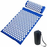 Tapis d'acupression de yoga et ensemble d'oreillers avec sac, tapis d'acupuncture de massage - Relaxez naturellement les muscles du dos, du cou et