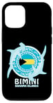 Coque pour iPhone 12/12 Pro Requin Marteau Bimini Îles Bahamas Drapeau des Bahamas