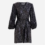 Bianca Sequin Dress - Black