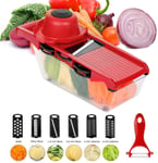 8in1 Mandoline Slicer Vegetable Cutter Fruit Food Chopper Peeler Grater Tool