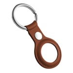 PORTE CLES ETUI PROTECTION AIRTAG TRACKER EFFET CUIR MARRON