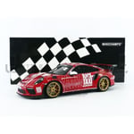 Samlarbil i miniatyr - MINICHAMPS 1/18 - PORSCHE 911 GT3 RS - Getspeed Race Taxi 2019 - Röd