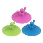 Csparkv - 3Pcs Bouchon de Vidange en Silicone,Bouchon de Baignoire Universel en Silicone Bouchon de Vidange Bouchon de Baignoire Bouchon D'évier de