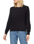 GANT Women's Superfine Lambswool Crew Pullover Sweater, Black, Xx-Large