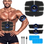 Autagpen AB Muscle Stimulator: ABS Stimulator Electric Ab Stimulator for women men - EMS Ab Belt Trainer for abdominal arm- EMS Workout Equipment