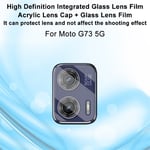 Imak Motorola Moto G73 Kameraskydd i glas