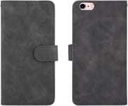 Shell Mobile Cas De Portefeuille Pour Iphone 6 Plus/6s Plus Botier De Portefeuille En Cuir Pu Avec Porte Poignet De Carte De Crédit Housse De Protection Antichoc Pour Iphone 6 Plus/6s Plus .Télé